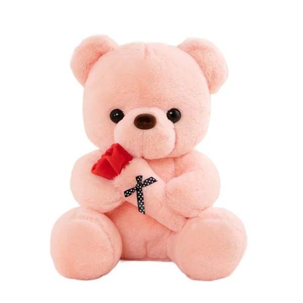 Adorable ours en peluche rose