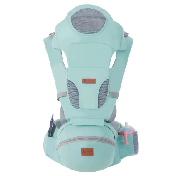 Porte-bébé AINOMI face au ventre, siège de hanche