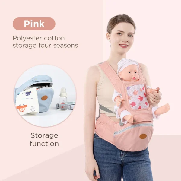 Porte-bébé ergonomique multifonctionnel avec repose-taille