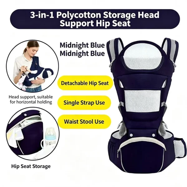 Porte-bébé ergonomique avec assise de hanche