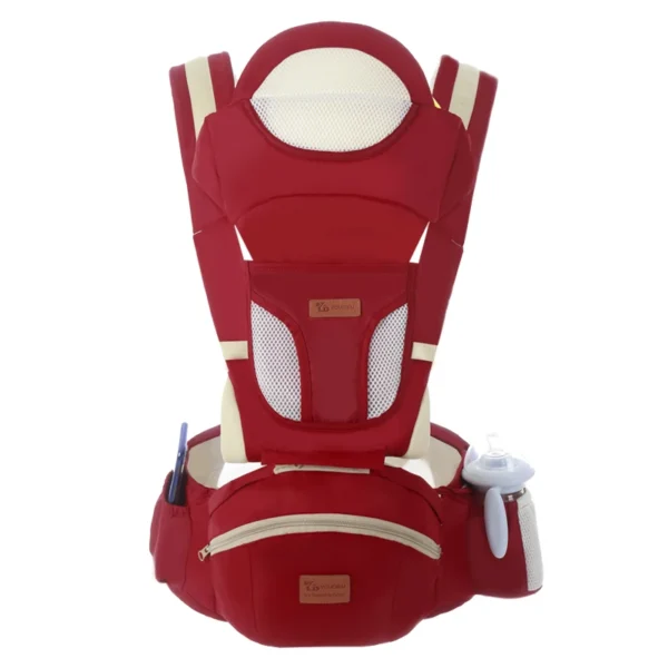 Porte-bébé AINOMI face au ventre, siège de hanche