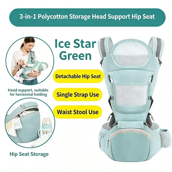 Porte-bébé ergonomique avec assise de hanche