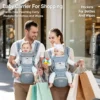 Porte-bébé ergonomique multifonctionnel avec repose-taille