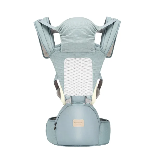 Porte-bébé insulaire avec assise sur la hanche