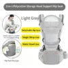 Porte-bébé ergonomique avec assise de hanche