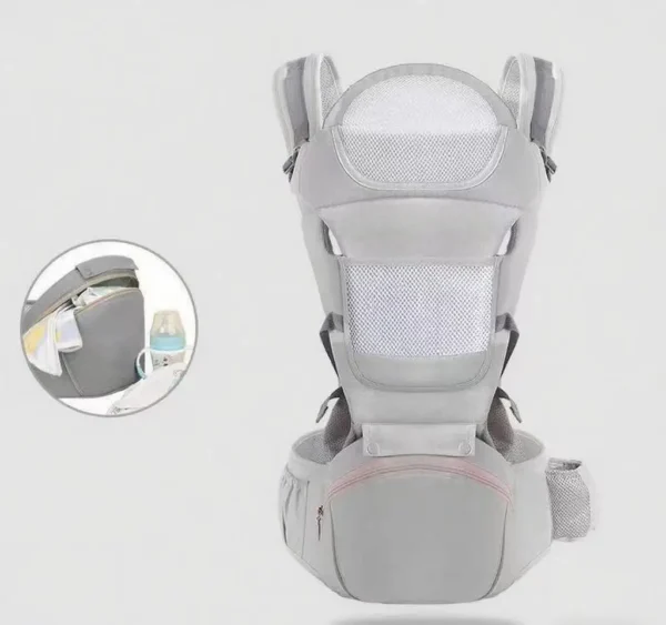 Porte-bébé ergonomique multifonctionnel avec repose-taille