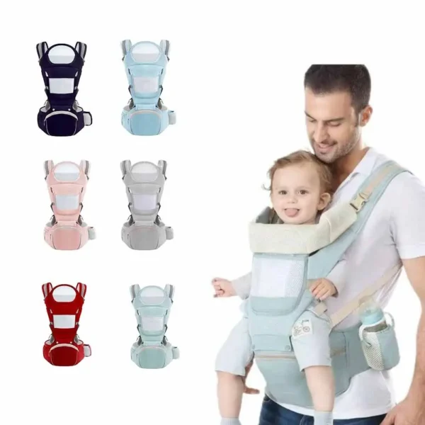Porte-bébé ventral à dos, idéal pour les voyages