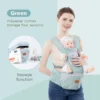 Porte-bébé ergonomique multifonctionnel avec repose-taille